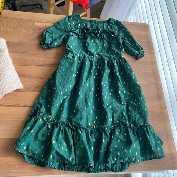 Janie and Jack Green Party dress - Picture 1 of 8